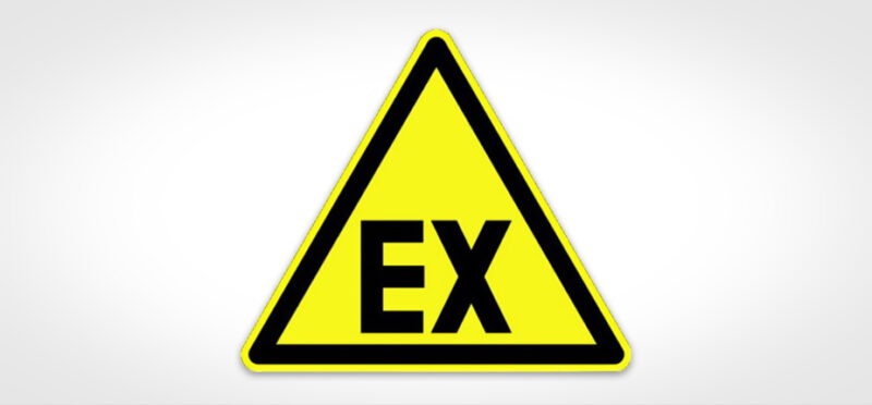 Explosiegevaar EX symbool