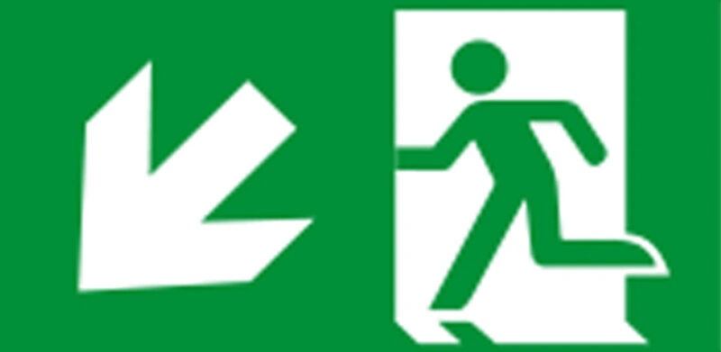 pictogram trap af links