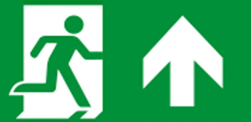 pictogram rechtdoor