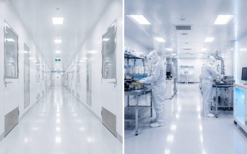 Cleanroom verlichting voorbeeld