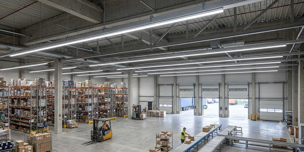 IP 65 lichtlijn voorbeeld in een hal