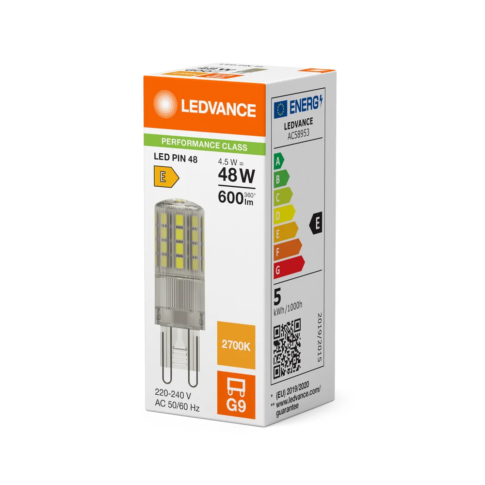 LED PIN G9 P 4.5W 827 Clear G9