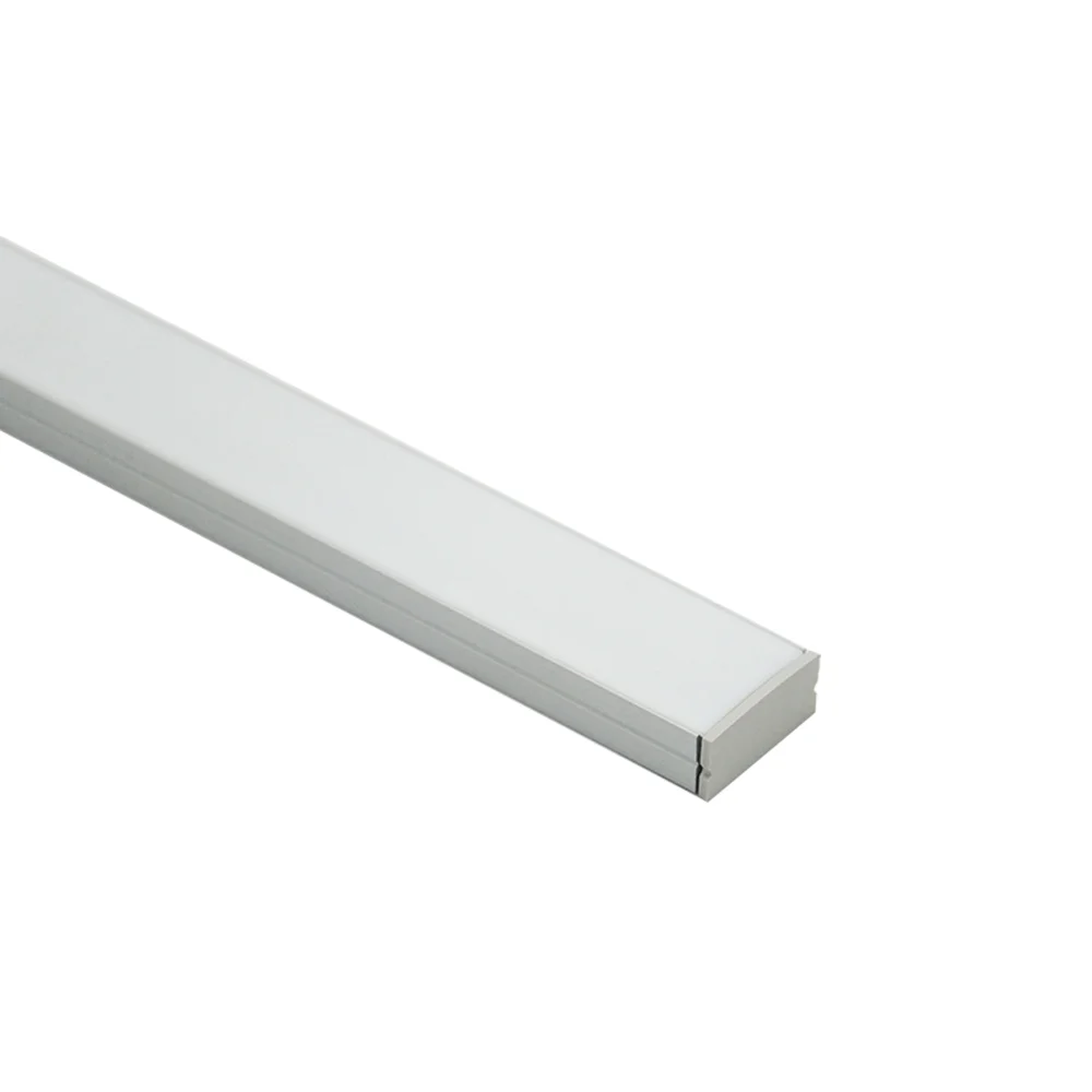 Profiel LED strip alu 23.5x10.8x2000mm + cover opaal opb