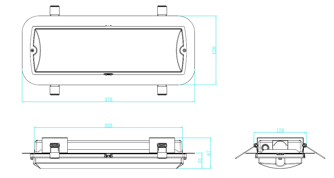 AURORA inbouwframe wit