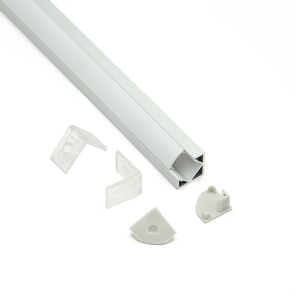 Profiel LED strip alu 23.5x10.8x2000mm + cover opaal opb