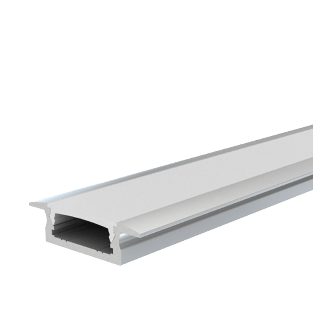 Profiel LED strip alu 17x9x2000mm + cover melk inb