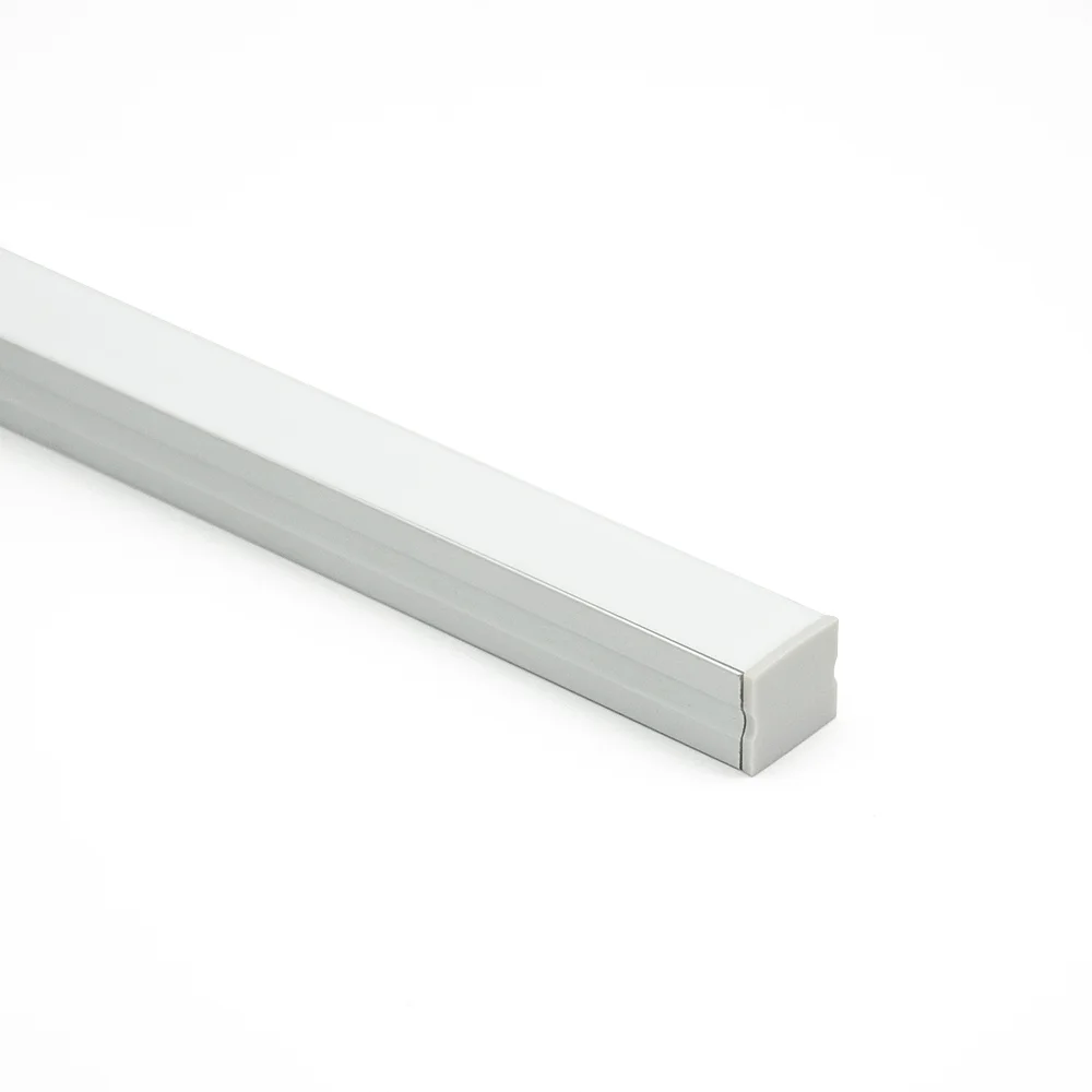 Profiel LED strip alu 17x15x2000mm + cover opaal opb.