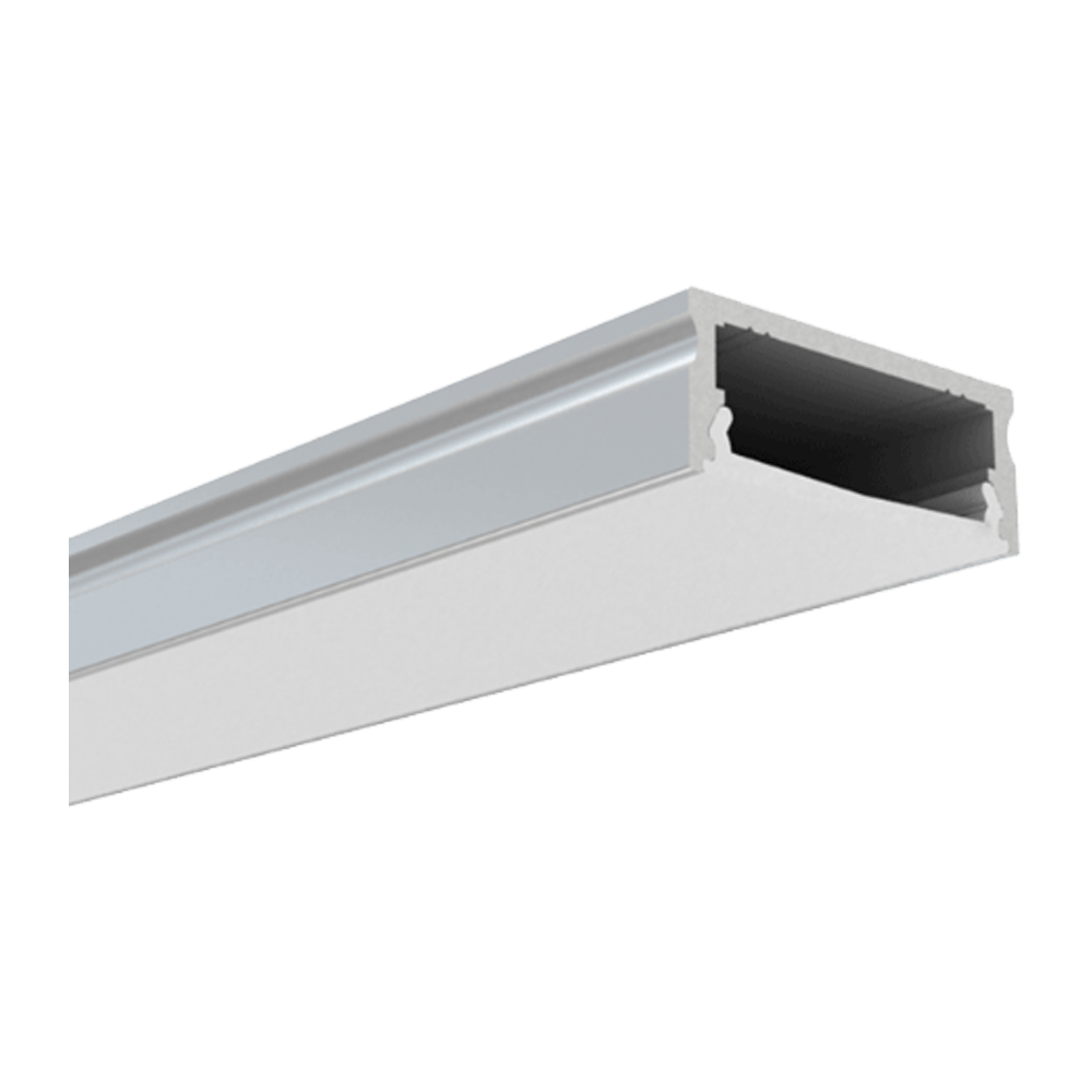 Profiel LED strip alu 23.5x10.8x2000mm + cover opaal opb