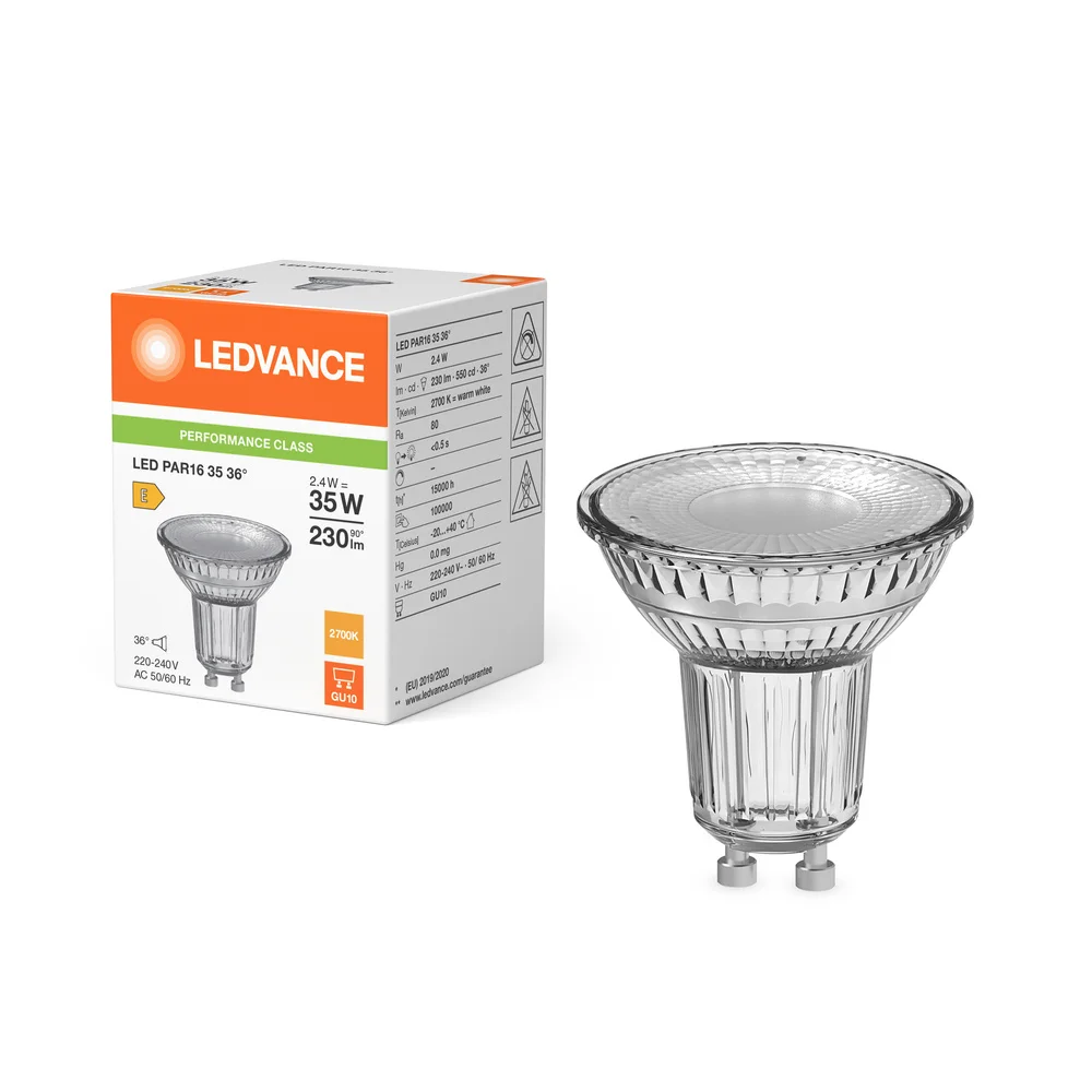 LED PAR16 V 2.4W 827 GU10